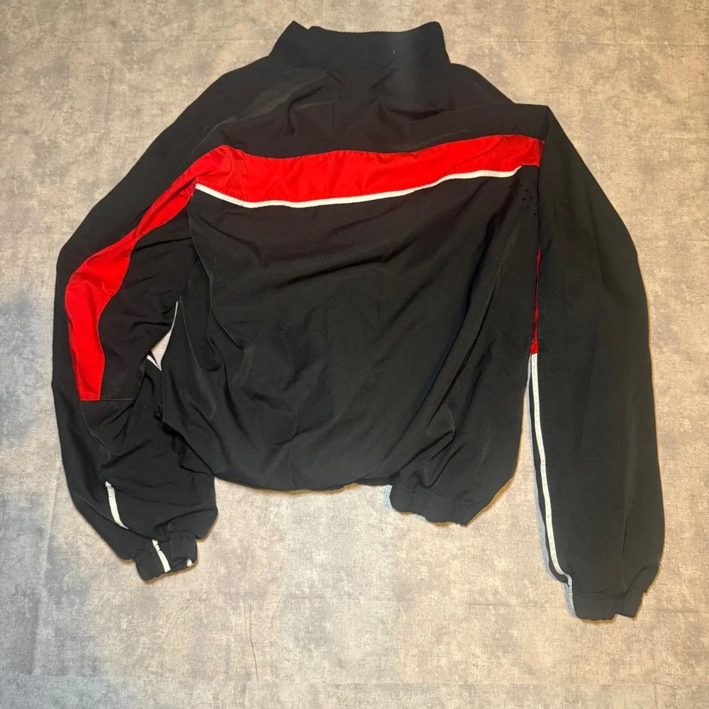 Nike Elite Dri-FIT Track Jacket Mens XL Black Red Full Zip Basketball Jacket